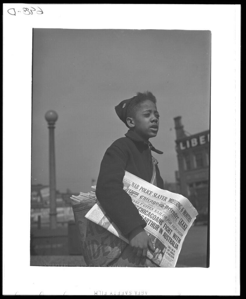 Chicago Defender Newsboy