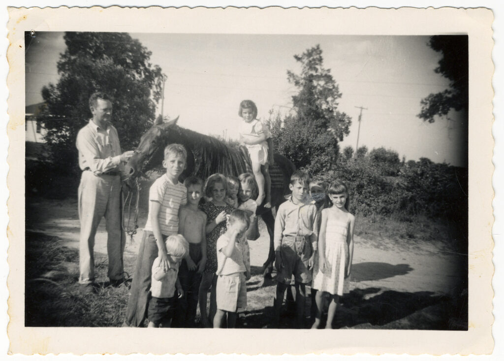 Clarence Jordan with Children
