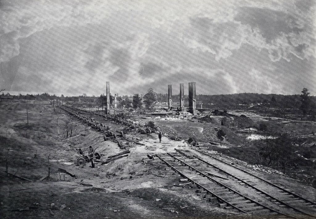 Destroyed Railroad Tracks