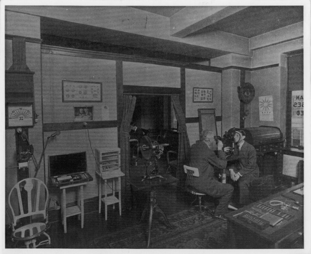 Optometrist and Patient, 1915
