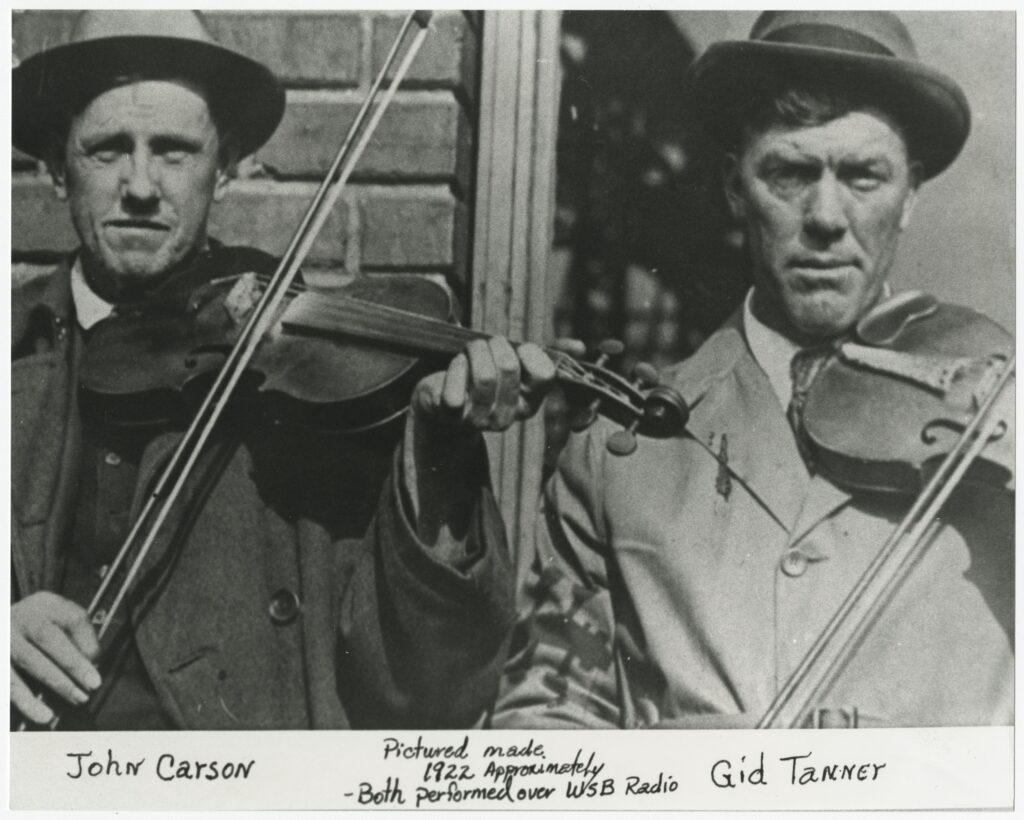 Fiddlin’ John Carson and Gid Tanner