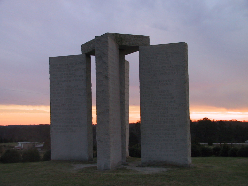 Georgia Guidestones New Georgia Encyclopedia