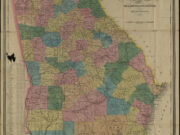 Map of Georgia, 1851