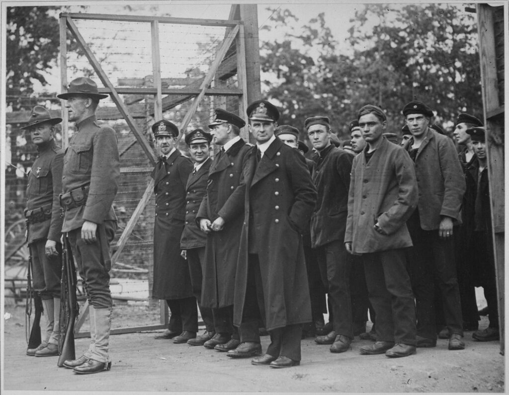 POWs Arriving at Camp