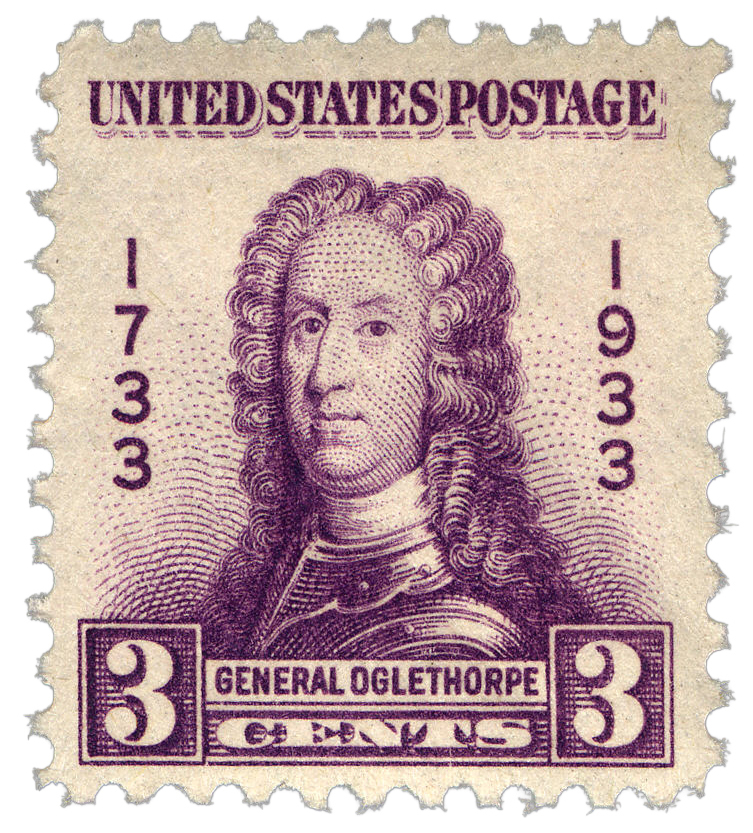 James Oglethorpe Stamp