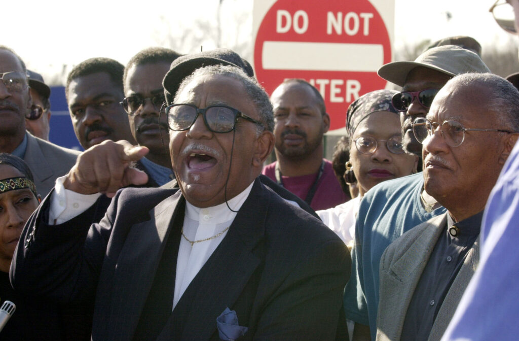 Lowery at Lockheed Martin Protest