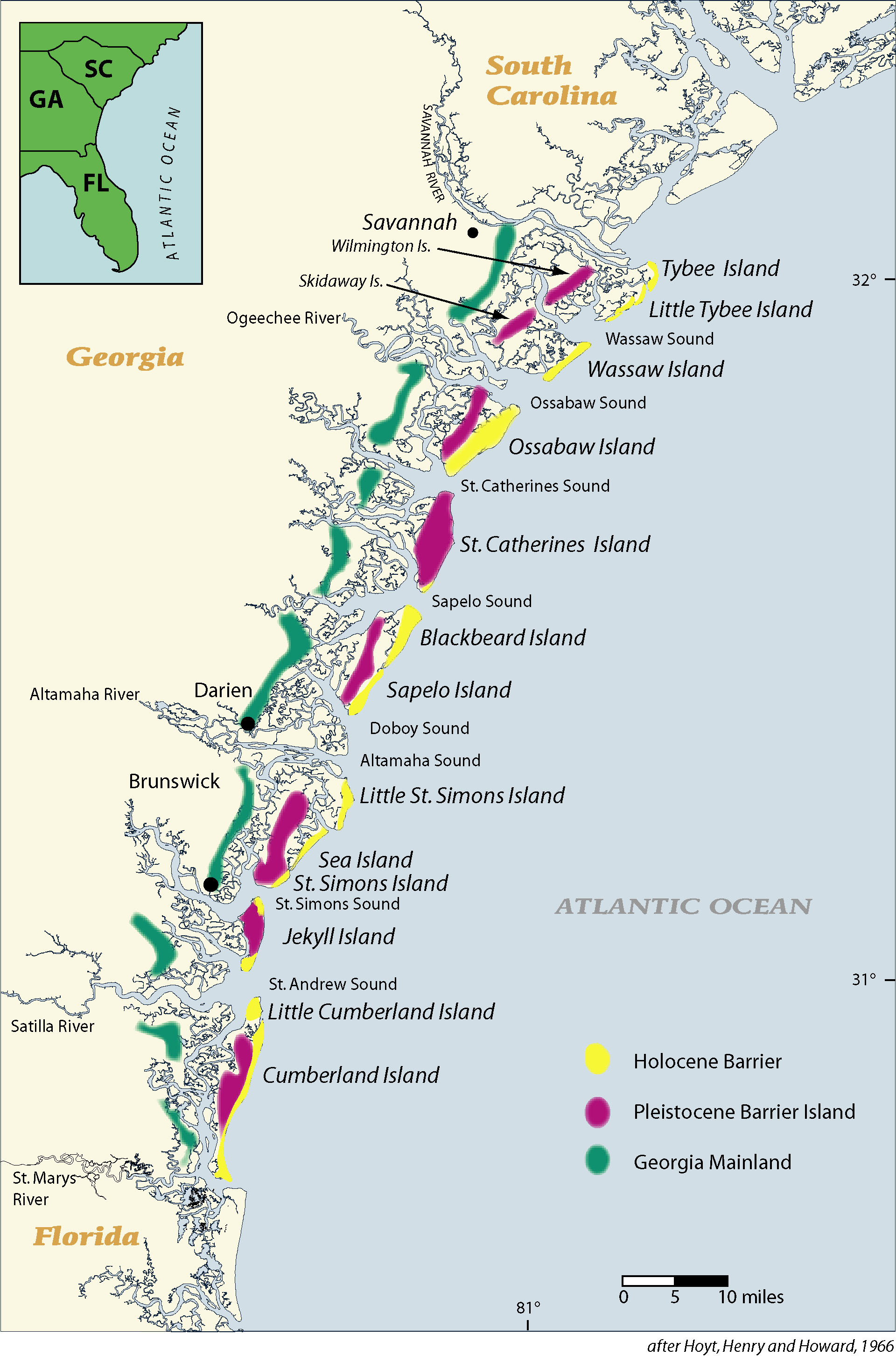 Lower Coastal Plain Map New Encyclopedia