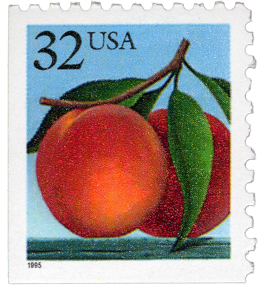 Peach Stamp New Encyclopedia