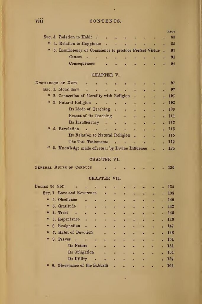 The Elements of Moral Science