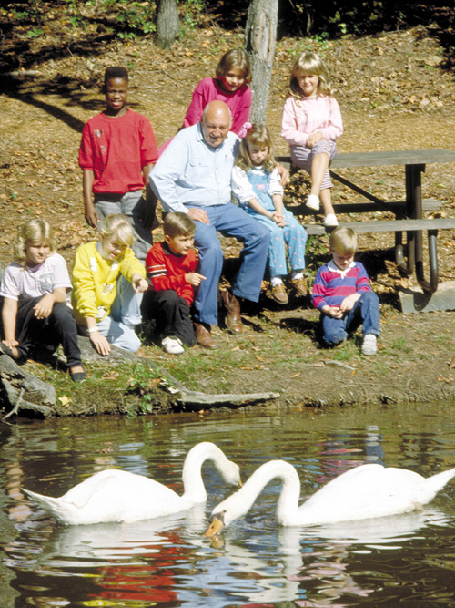 Truett Cathy with Foster Children