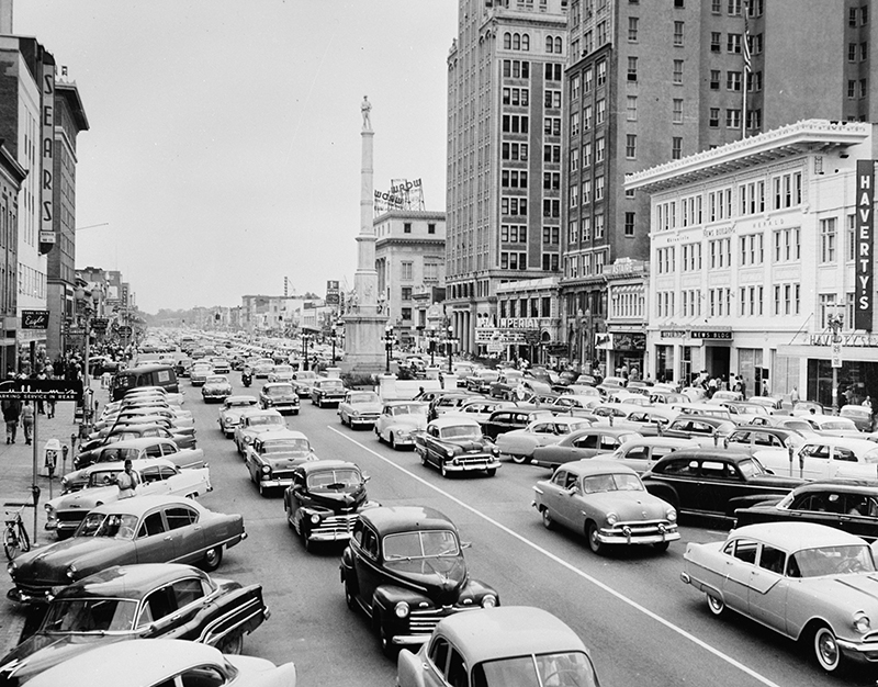 Broad Street in Augusta, 1950s