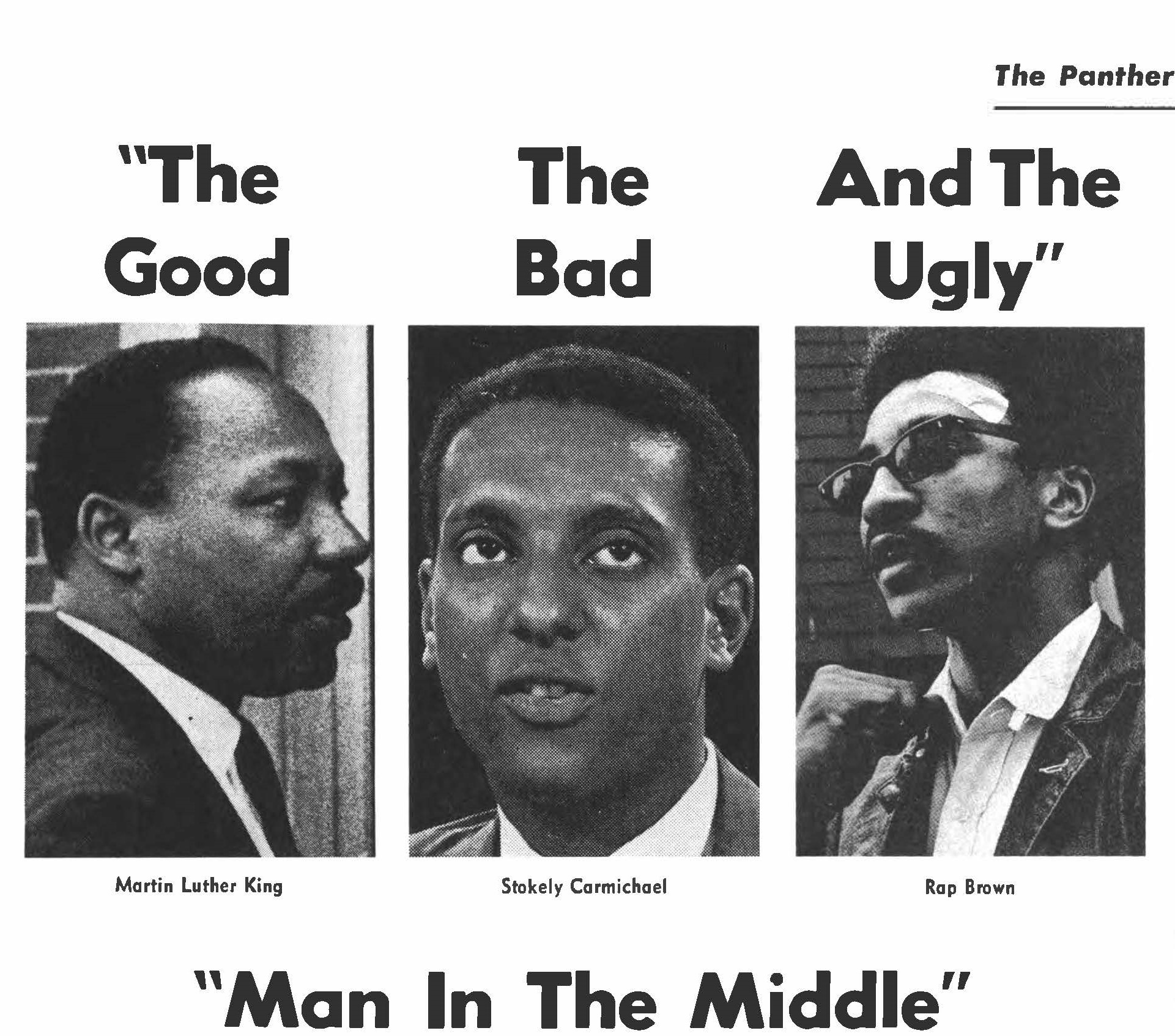 H. Rap Brown on page nine of the May, 1968 Atlanta Clark University's Newspaper, The Panther.